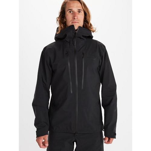 Marmot Huntley Jackets - Mens Rain Jacket Black CA4803597 Canada